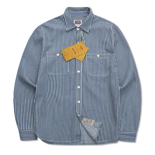men's casual shirts american style amekaji heavyweight men's classic striped shirt thick density canvas cotton shirt vintage commo, White;black
men's casual shirts american style amekaji heavyweight men's classic striped shirt thick density canvas cotton shirt vintage commo, White;black
