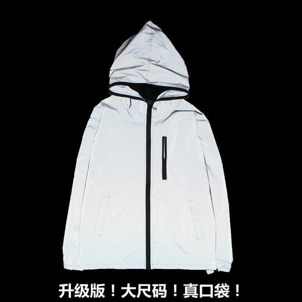 european code fattening windbreaker trend men's and women's luminous clothes fluorescent clothes luminous clothes lovers reflectiv, Black;white
european code fattening windbreaker trend men's and women's luminous clothes fluorescent clothes luminous clothes lovers reflectiv, Black;white