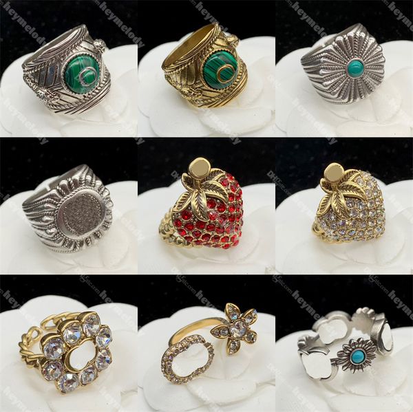 luxury designers strawberry rings fashion men women diamond rings engraved letter pattern lovers jewelry ring, Silver
luxury designers strawberry rings fashion men women diamond rings engraved letter pattern lovers jewelry ring, Silver