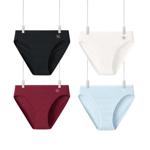 women's panties 4-piece women's high waist underwear cotton underwear underwear breathable tagless underwear 230331, Black;pink
women's panties 4-piece women's high waist underwear cotton underwear underwear breathable tagless underwear 230331, Black;pink