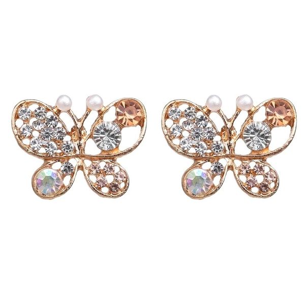 fashion vintage jewelry imitation crystal colorful rhinestone gold butterfly pearl crystal stud earrings for women, Golden;silver
fashion vintage jewelry imitation crystal colorful rhinestone gold butterfly pearl crystal stud earrings for women, Golden;silver
