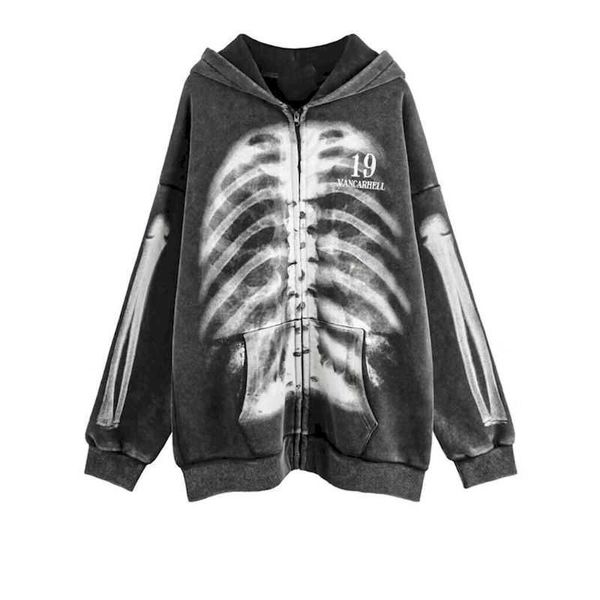 oversized hoodies women washed olded skeleton print hooded jacket american vintage zipper cardigan hoodie streetwear y2k clothes p230331, Black
oversized hoodies women washed olded skeleton print hooded jacket american vintage zipper cardigan hoodie streetwear y2k clothes p230331, Black