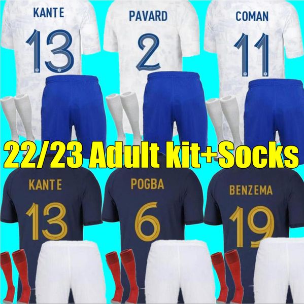 frenchs club full sets 2022 benzema soccer jerseys 2023 giroud mbappe griezmann saliba pavard kante maillot de foot equipe maillots kit wome, Black
frenchs club full sets 2022 benzema soccer jerseys 2023 giroud mbappe griezmann saliba pavard kante maillot de foot equipe maillots kit wome, Black