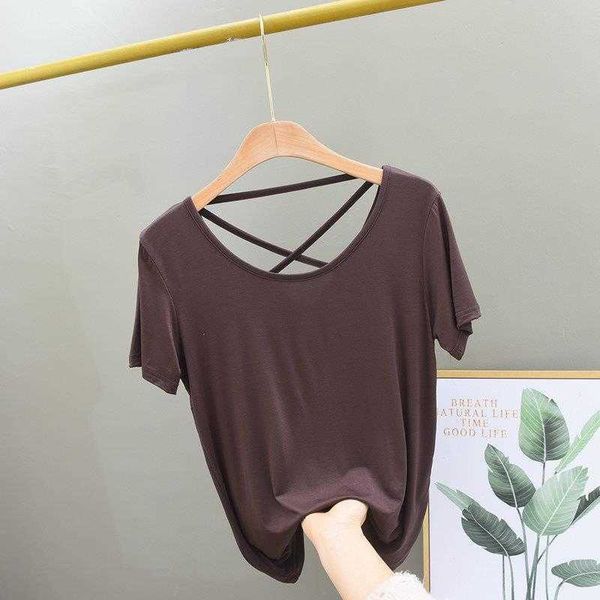modal back short sleeved t shirt solid color large size korean style slim fit, White
modal back short sleeved t shirt solid color large size korean style slim fit, White