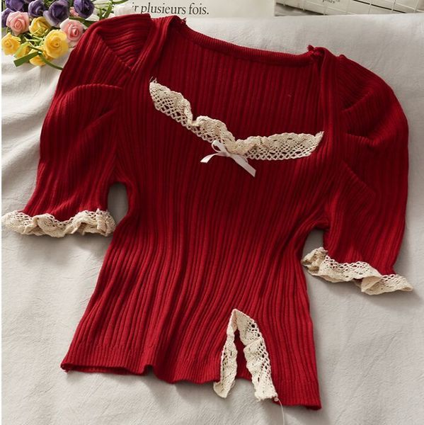 women s t shirt patched lace square collar t shirt tees female short puff sleeve stretchy slim crop tshirt for women real p os 230330, White
women s t shirt patched lace square collar t shirt tees female short puff sleeve stretchy slim crop tshirt for women real p os 230330, White