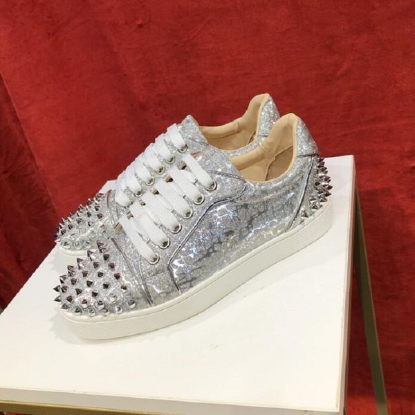 luxury dress designer shoes for men low white rivets casual sneakers splitleather trainers women party shoes d2h4, Black
luxury dress designer shoes for men low white rivets casual sneakers splitleather trainers women party shoes d2h4, Black
