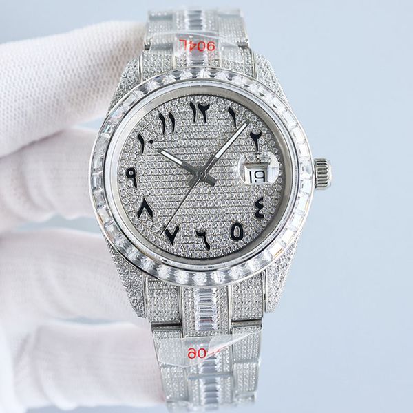 full diamond mens watch automatic mechanical watches 41mm silver strap movement diamond rainbow circle and band watch sapphire waterproof wa, Slivery;brown
full diamond mens watch automatic mechanical watches 41mm silver strap movement diamond rainbow circle and band watch sapphire waterproof wa, Slivery;brown