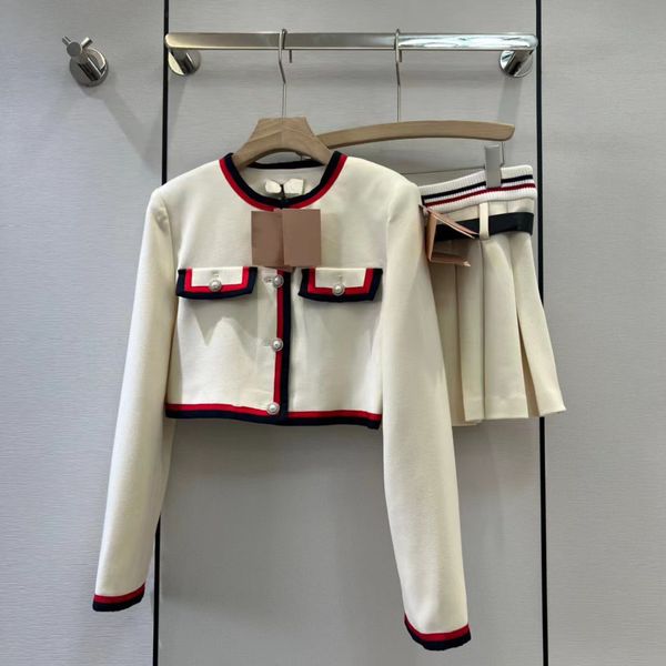 womens two piece sets women tracksuit knitted long sleeve coat with pleated skirt set, White
womens two piece sets women tracksuit knitted long sleeve coat with pleated skirt set, White