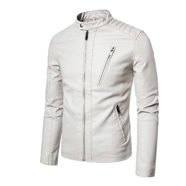 men 2023 faux leather jacket motorcycle autumn men's jackets white jaqueta de couro masculina outwear male pu leather coats 5xl, Black
men 2023 faux leather jacket motorcycle autumn men's jackets white jaqueta de couro masculina outwear male pu leather coats 5xl, Black