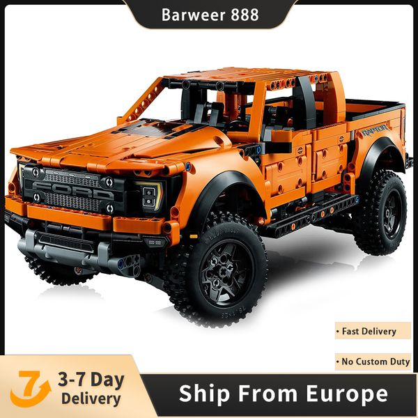 technicial car block f-150 orange pickup truck vehicle model 1379pcs building blocks brick toys kids birthday gift set compatible with 42126
technicial car block f-150 orange pickup truck vehicle model 1379pcs building blocks brick toys kids birthday gift set compatible with 42126