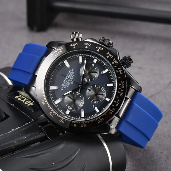 

ro2 Wrist Watches for Men 2023 New Mens Watches All Dial Work Quartz Watch High Quality Top Luxury Brand Chronograph Clock watch rubber watch band Men Fashion r02, 01