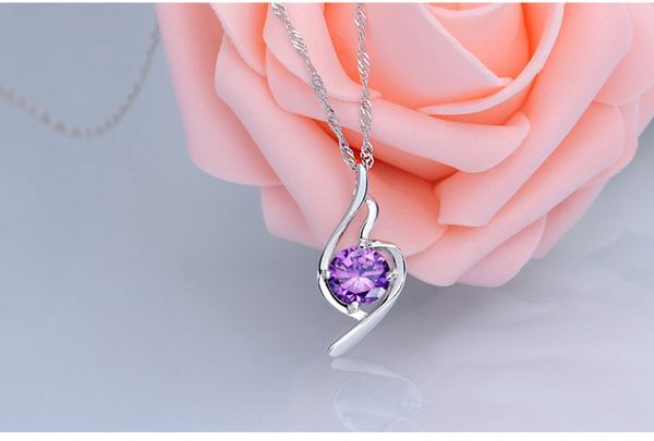 9 style lucky angel style pendant necklace inlaid rhinestone crystal twinkle decorate adjeustable length valentine's day gift non fadin, Silver
9 style lucky angel style pendant necklace inlaid rhinestone crystal twinkle decorate adjeustable length valentine's day gift non fadin, Silver