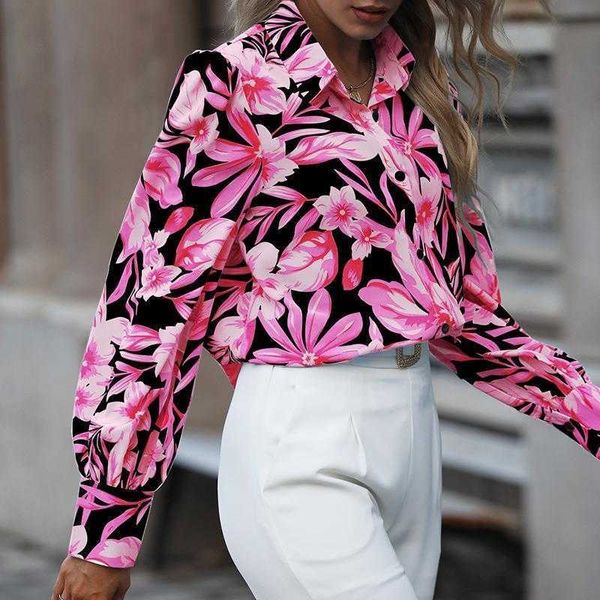 womens autumn polo collar shirt single breasted printed long sleeve cardigan, White 
womens autumn polo collar shirt single breasted printed long sleeve cardigan, White