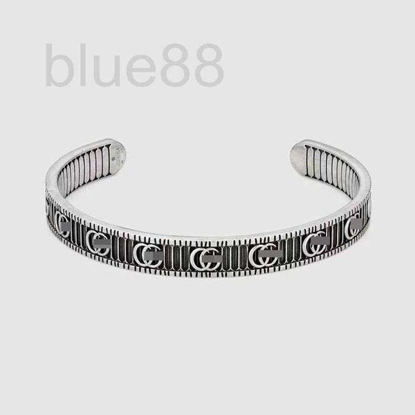 bangle designer 925 sterling silver simple open bracelet personality vertical stripe for men and women g63h, Black
bangle designer 925 sterling silver simple open bracelet personality vertical stripe for men and women g63h, Black