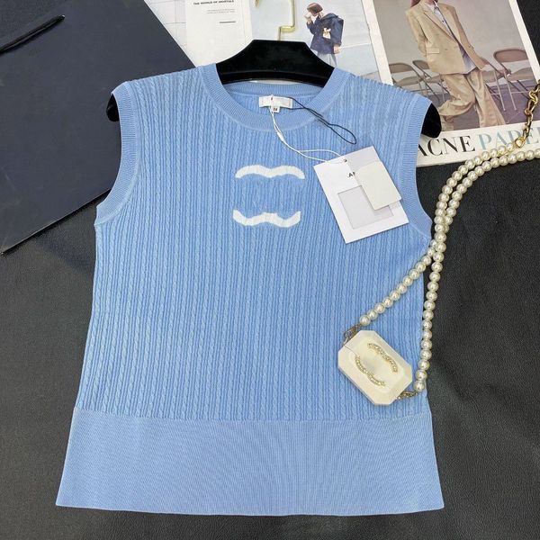 women's knits & tees designer new fashion channel womens knits wear sleeveless sport high-end luxury round neck cotton double yarn embr, White
women's knits & tees designer new fashion channel womens knits wear sleeveless sport high-end luxury round neck cotton double yarn embr, White