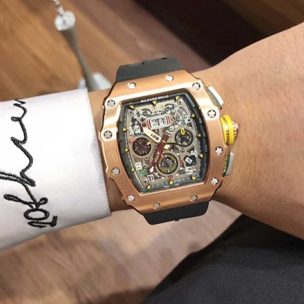luxury mechanical watch richar mills rm11-03 marshmallow swiss automatic movement sapphire mirror rubber strap khxj, Slivery;brown
luxury mechanical watch richar mills rm11-03 marshmallow swiss automatic movement sapphire mirror rubber strap khxj, Slivery;brown