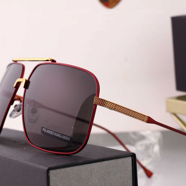 2021 new polarized large frame metal box sunglasses men's driving mirror, White;black
2021 new polarized large frame metal box sunglasses men's driving mirror, White;black
