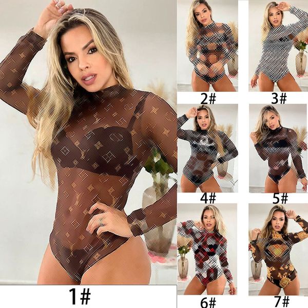 women's swimwear wholesale dd7779 high elastic soft perspective temperament printed mesh bodysuit, White;black
women's swimwear wholesale dd7779 high elastic soft perspective temperament printed mesh bodysuit, White;black