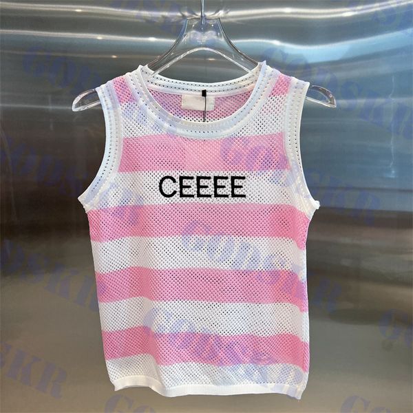 pink stripe tanks embroidered logo womens t shirt hollow tank plus size clothing, Black
pink stripe tanks embroidered logo womens t shirt hollow tank plus size clothing, Black