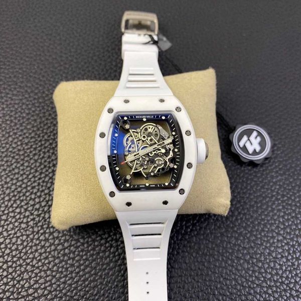 luxury mechanical watch richar mills rm055 swiss automatic mechanical movement sapphire mirror imported rubber strap yjkv, Slivery;brown
luxury mechanical watch richar mills rm055 swiss automatic mechanical movement sapphire mirror imported rubber strap yjkv, Slivery;brown