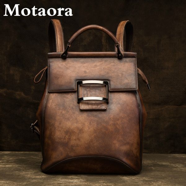 school bags motaora women's bag vintage backpack for women luxury genuine leather backpacks large capacity handmade female 230331
school bags motaora women's bag vintage backpack for women luxury genuine leather backpacks large capacity handmade female 230331
