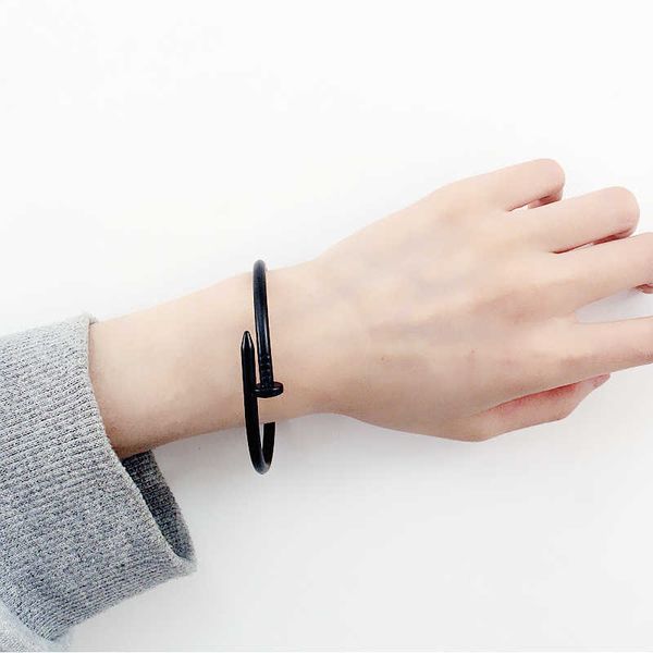designer bracelet carti bangle jewelry street men korean trend women titanium steel stainless open lovers quality, Black
designer bracelet carti bangle jewelry street men korean trend women titanium steel stainless open lovers quality, Black