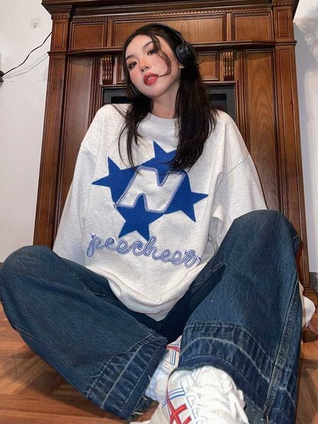 deeptown oversized korean streetwear star embroidery sweatshirts women vintage loose pullover crew neck female casual hoodie p230331, Black
deeptown oversized korean streetwear star embroidery sweatshirts women vintage loose pullover crew neck female casual hoodie p230331, Black
