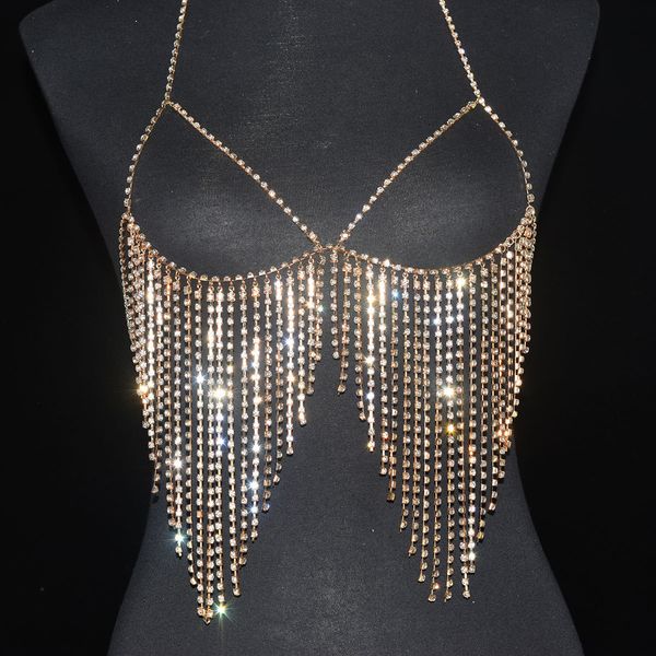 stage wear body chain multilayer chest with rhinestones for women fashion festival luxury beach accessorie belly dance, Black;red
stage wear body chain multilayer chest with rhinestones for women fashion festival luxury beach accessorie belly dance, Black;red