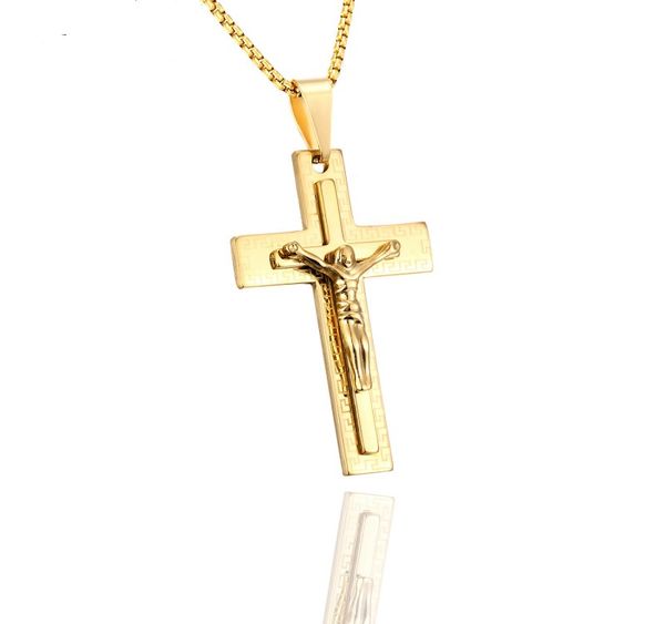 gold plated jesus christ pendant necklace hip hop cross chain necklace men gift jewelry wholesale, Silver
gold plated jesus christ pendant necklace hip hop cross chain necklace men gift jewelry wholesale, Silver