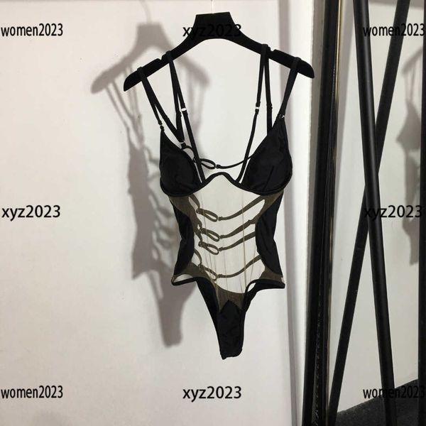 women swimwear perspective mesh stitching designer bikini letter printing one piece size s-xl sling swimsuit new arrival, White;black
women swimwear perspective mesh stitching designer bikini letter printing one piece size s-xl sling swimsuit new arrival, White;black