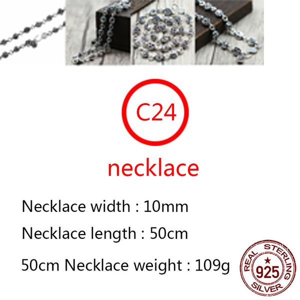 c24 s925 sterling silver necklace personalized fashion punk hip hop style creative versatile retro solid cross flower letter shape gift for
c24 s925 sterling silver necklace personalized fashion punk hip hop style creative versatile retro solid cross flower letter shape gift for