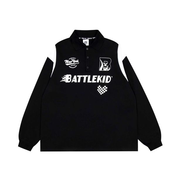 american racing suit polo collar sweater for men and women china-chic brand new autumn loose casual couple jacket, Black;white
american racing suit polo collar sweater for men and women china-chic brand new autumn loose casual couple jacket, Black;white