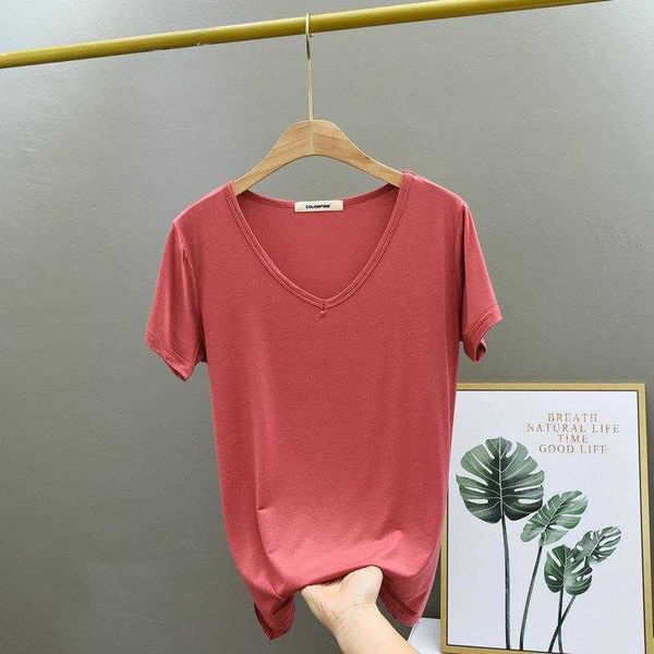 v neck bit cotton side shirts slit short sleeved t shirt womens spring and summer, White
v neck bit cotton side shirts slit short sleeved t shirt womens spring and summer, White
