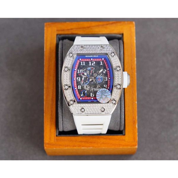 luxury mechanical watch richar mills rm030 fully automatic mechanical movement sapphire mirror rubber watchband 75hh, Slivery;brown
luxury mechanical watch richar mills rm030 fully automatic mechanical movement sapphire mirror rubber watchband 75hh, Slivery;brown