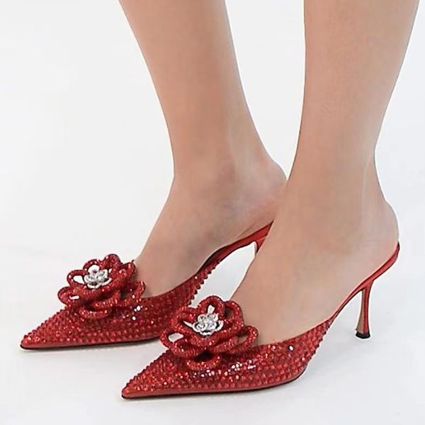 rhinestone decorative pointed slippers sandals mules leather slides stiletto heels slip-on women luxury designers shoes factory footwear 35-, Black
rhinestone decorative pointed slippers sandals mules leather slides stiletto heels slip-on women luxury designers shoes factory footwear 35-, Black