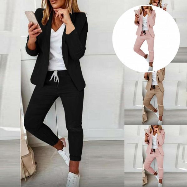 two piece dress ladies 1 set attractive open stitch blazer elastic waist trousers autumn winter formal suit long sleeve for office 230331, White
two piece dress ladies 1 set attractive open stitch blazer elastic waist trousers autumn winter formal suit long sleeve for office 230331, White