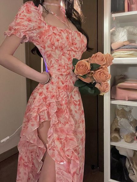 casual dresses short sleeve french elegant beach dress flower dress korean fashion party summer casual vintage midi dress women's 23033, Black;gray
casual dresses short sleeve french elegant beach dress flower dress korean fashion party summer casual vintage midi dress women's 23033, Black;gray