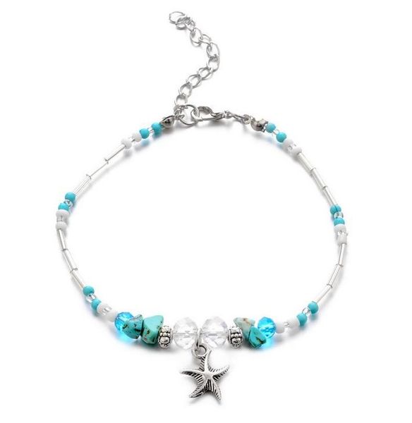 designer bracelet chain jewelry handmade bohemian starfish stone beads anklets for women crystal bead on leg beach foot gifts, Black
designer bracelet chain jewelry handmade bohemian starfish stone beads anklets for women crystal bead on leg beach foot gifts, Black