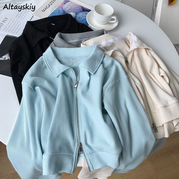 women's leather faux jacket solid leisure chic simple zipper thin cropped coat trendy ulzzang colorful all match loose baggy comfortabl, Black
women's leather faux jacket solid leisure chic simple zipper thin cropped coat trendy ulzzang colorful all match loose baggy comfortabl, Black
