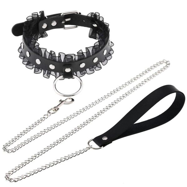 harajuku leather chain necklace for women men couple punk new circle lace choker necklace body chain jewelry, Golden;silver
harajuku leather chain necklace for women men couple punk new circle lace choker necklace body chain jewelry, Golden;silver