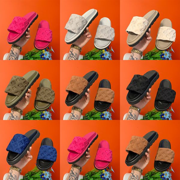 designer slipper luxury sandal men women shoes pool pillow comfort embossed mules copper triple black pink ivory summer fashion slides beach
designer slipper luxury sandal men women shoes pool pillow comfort embossed mules copper triple black pink ivory summer fashion slides beach