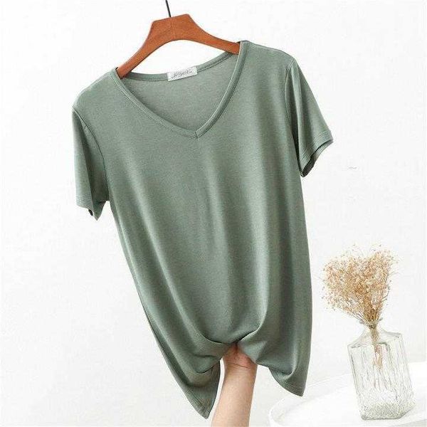 modal short sleeved t shirt wholesale womens bottoming v neck summer thin solid, White
modal short sleeved t shirt wholesale womens bottoming v neck summer thin solid, White
