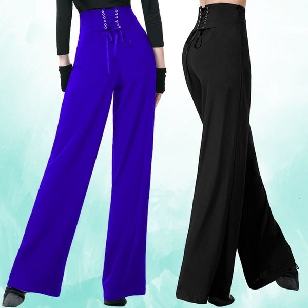 women's pants capris women's spring/summer latin dance trousers practice ballroom dance wide leg trousers women's high waist, Black;white 
women's pants capris women's spring/summer latin dance trousers practice ballroom dance wide leg trousers women's high waist, Black;white