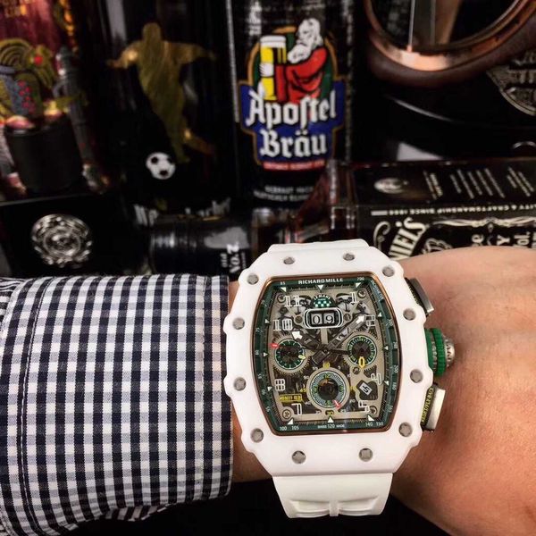 luxury mechanical watch richar mills rm11-03 swiss automatic movement sapphire mirror imported rubber watchbandv9, Slivery;black
luxury mechanical watch richar mills rm11-03 swiss automatic movement sapphire mirror imported rubber watchbandv9, Slivery;black
