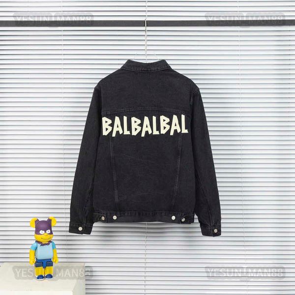 designer luxury balanciagas classic jacket fashion letter printing autumn and winter balencigas mens and womens casual denim coat, Black;brown
designer luxury balanciagas classic jacket fashion letter printing autumn and winter balencigas mens and womens casual denim coat, Black;brown