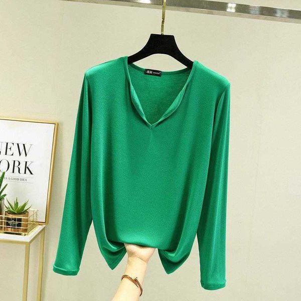 womens thread v neck long sleeved t shirt large size loose leisure pajamas top, White
womens thread v neck long sleeved t shirt large size loose leisure pajamas top, White