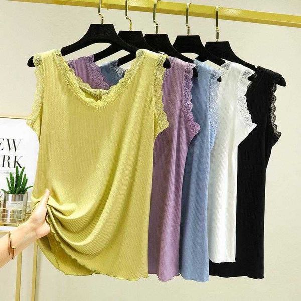 lace edge stitching tanks double v neck sling vest womens spring and summer outer, White
lace edge stitching tanks double v neck sling vest womens spring and summer outer, White