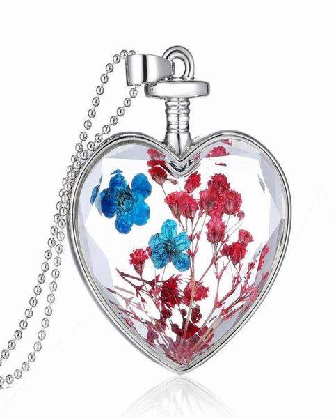 s253 western style for women fashion jewelry highgrade crystal glass heart dry flower slide pendant necklace9570022, Silver
s253 western style for women fashion jewelry highgrade crystal glass heart dry flower slide pendant necklace9570022, Silver