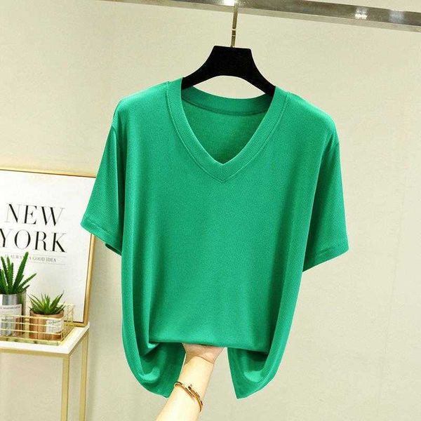 v neck womens summer shirts versatile slimming short sleeve t shirt large size, White
v neck womens summer shirts versatile slimming short sleeve t shirt large size, White