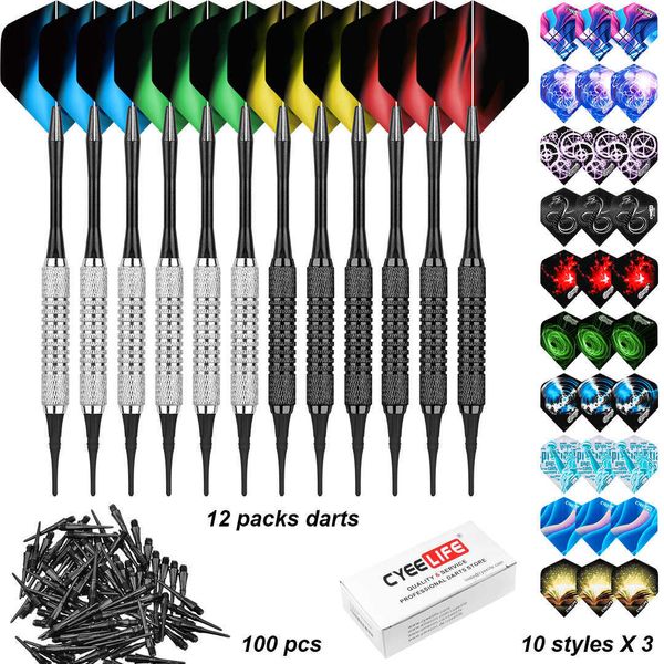Darts CyeeLife Dart Set Multiple Styles Darts Flights Professional Darts Soft Plastic Tips Set For Electronic Dartboard Accessories
Darts CyeeLife Dart Set Multiple Styles Darts Flights Professional Darts Soft Plastic Tips Set For Electronic Dartboard Accessories